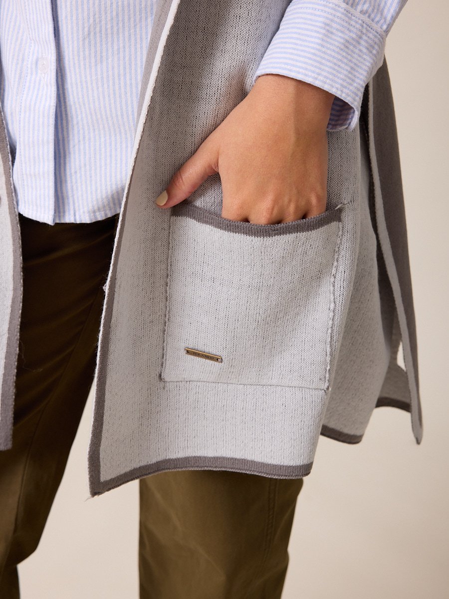 PONCHO AINAM POLANCO - Cinza - Imagem 3