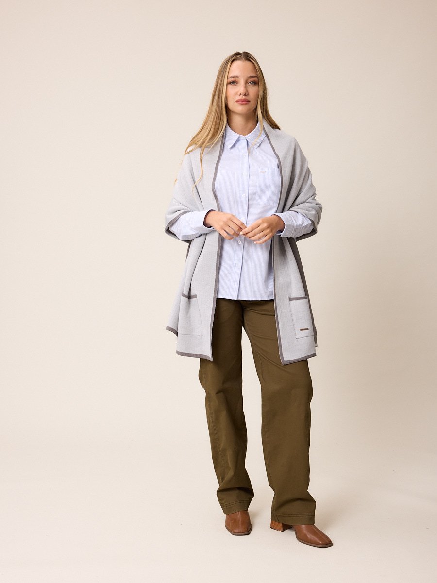 PONCHO AINAM POLANCO - Cinza - Imagem 6